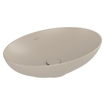 Раковина накладная Villeroy & Boch Loop & Friends, овальная, 56×38 см, алмонд